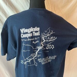 Vintage Virginia Creeper Trail Navy Blue T-Shirt